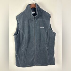 Columbia Fleece Vest Black Size 1X